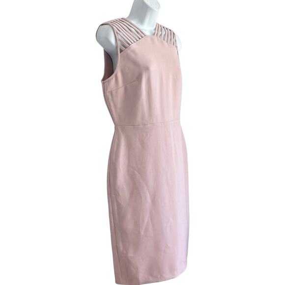 Express Shoulder Cut Out Lavender Sheath Bodycon Dress Size M NEW Tags Business - Picture 2 of 9